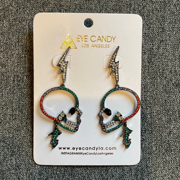 eye candy Jewelry Eye Candy Los Angeles Skull Lightening Bolt Multi